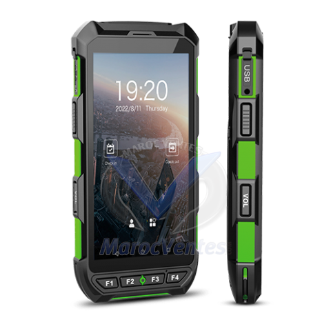 Terminal de Pointage Mobile Hybride Biométrique et QR Code Écran Tactile LCD  5,5" Horus H1